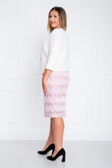 Compleu Ailana midi roz [2]