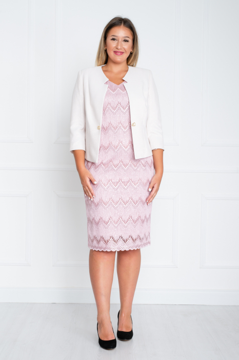 Compleu Ailana midi roz [4]