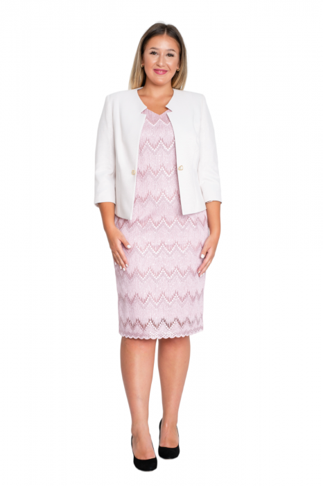 Compleu Ailana midi roz [5]