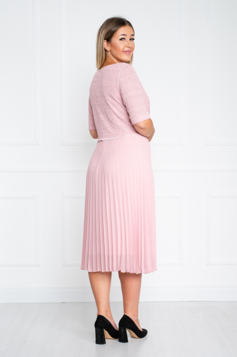 Compleu Aiyana midi roz [6]