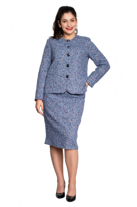 Compleu Bea midi bleumarin [5]