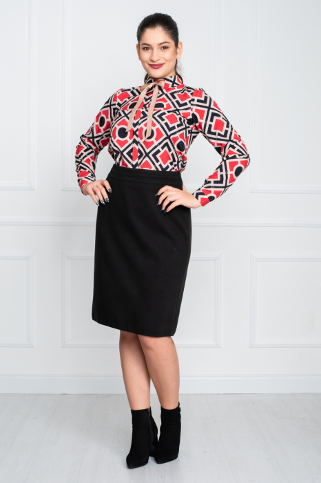 Fusta Berkeley midi neagra [3]