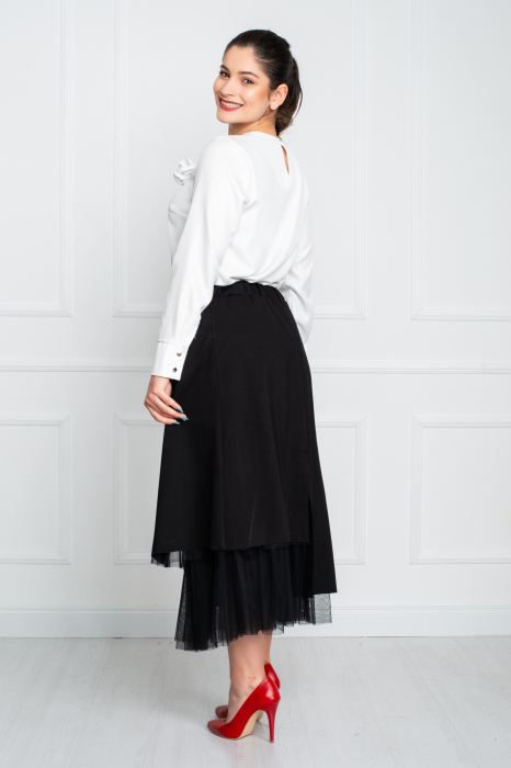 Fusta Beverly midi neagra [4]