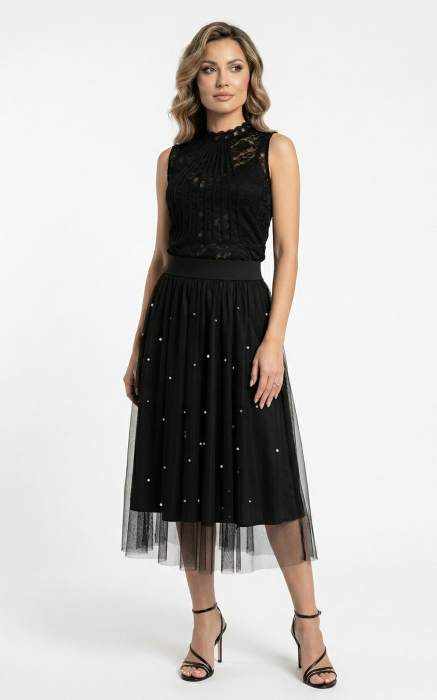 Fusta Gabby midi neagra [2]
