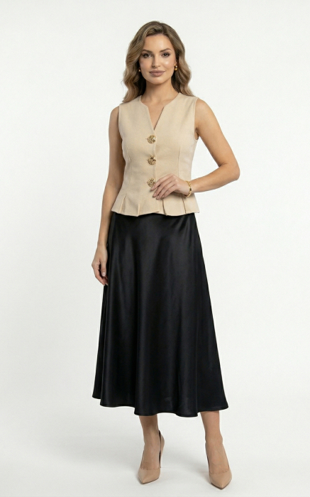 Fusta Gracen midi neagra [2]
