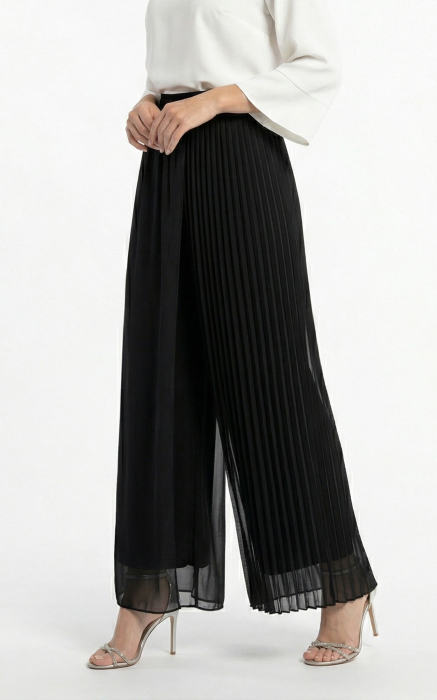 Fusta Pantalon Glenda lunga neagra [4]