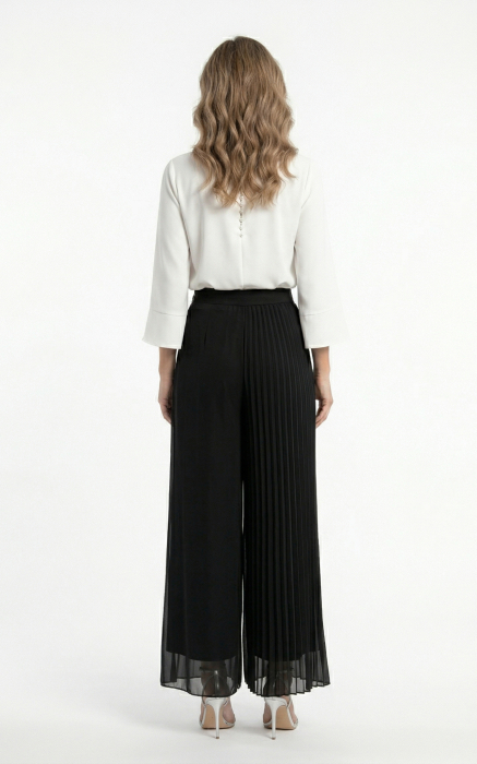 Fusta Pantalon Glenda lunga neagra [6]