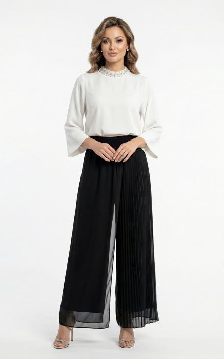 Fusta Pantalon Glenda lunga neagra [2]