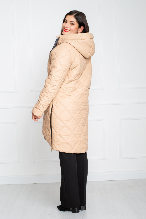 Geaca Ayanna midi crem [4]