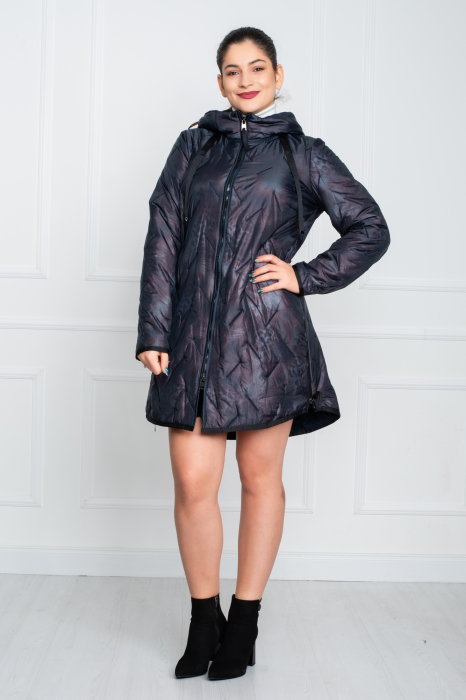 Geaca Bellarose midi bleumarin [2]