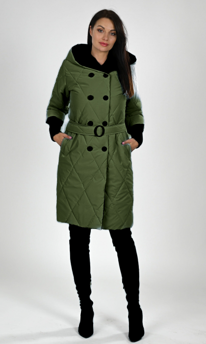 Geaca cu puf Fiorella verde [2]