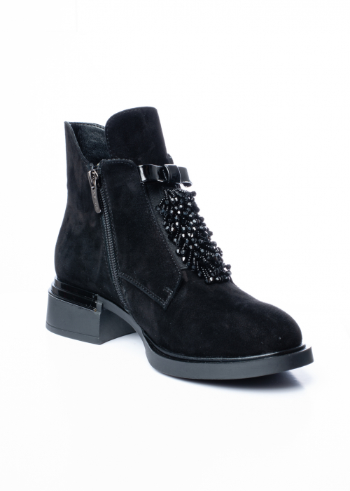 Ghete de piele naturala Epica 1614 negre [4]