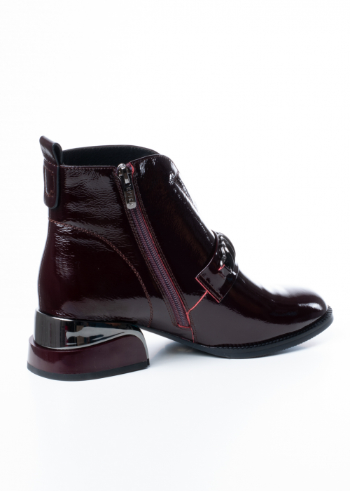 Ghete de piele naturala Epica 1642 bordo [6]