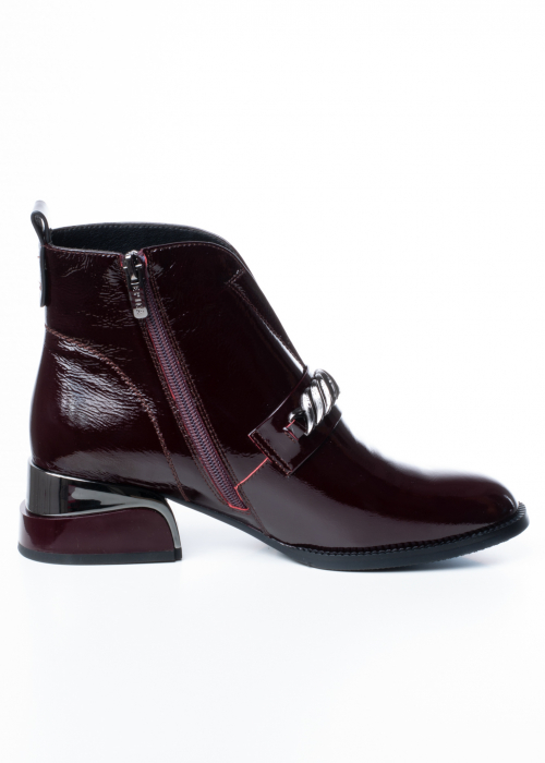 Ghete de piele naturala Epica 1642 bordo [5]