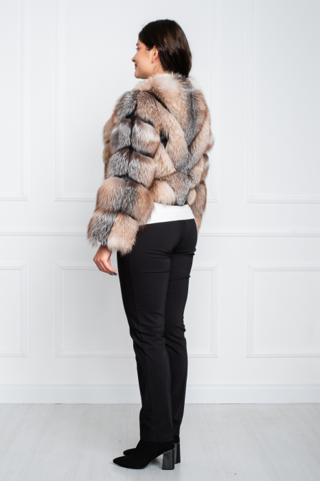 Jacheta de blană naturală Bibi scurta bej [4]