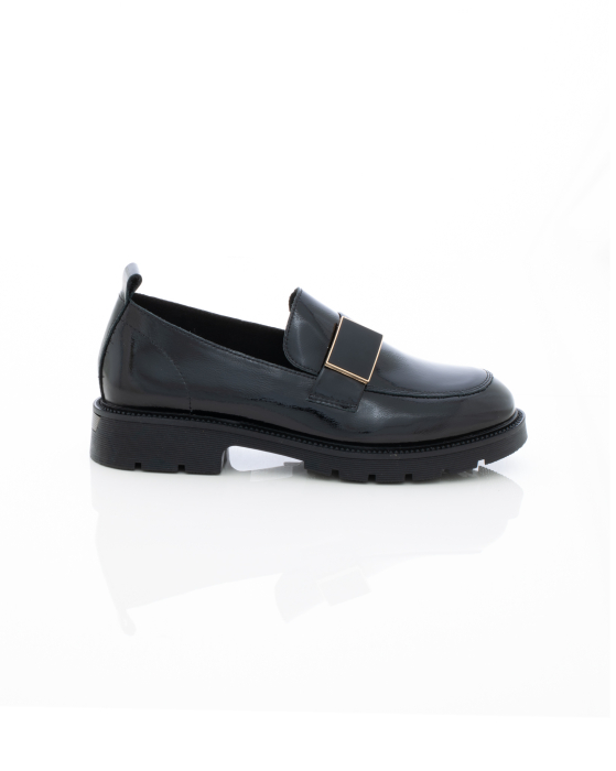 Mocasini de piele naturala Pass - Epica 3609 -  cm negri [2]