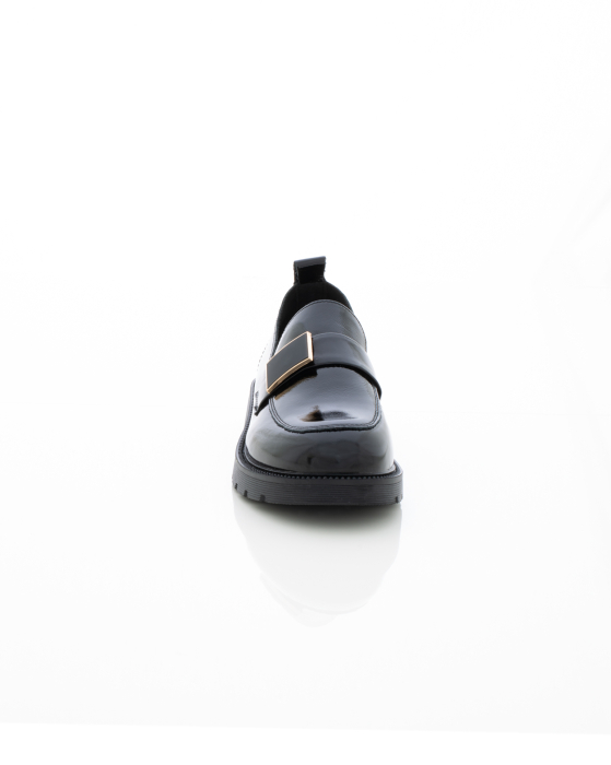 Mocasini de piele naturala Pass - Epica 3609 -  cm negri [4]