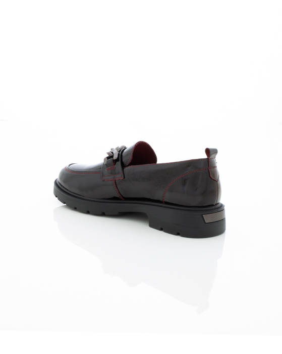 Mocasini de piele naturala Pass - Epica 3610 - 3 cm  bordo [8]