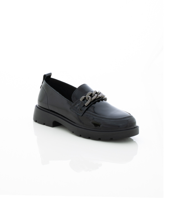 Mocasini de piele naturala Pass - Epica 3610 -  cm negri [3]