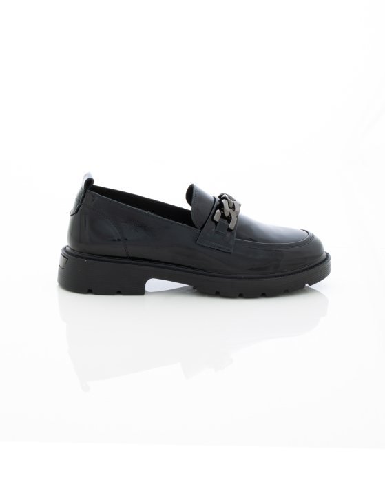Mocasini de piele naturala Pass - Epica 3610 -  cm negri [2]