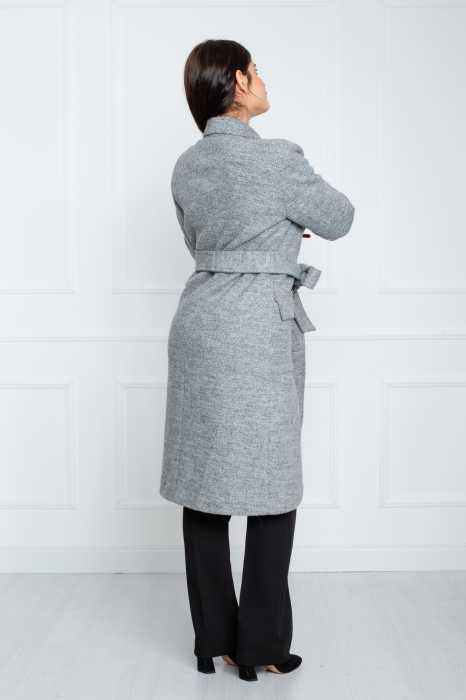 Palton Aster midi gri [4]