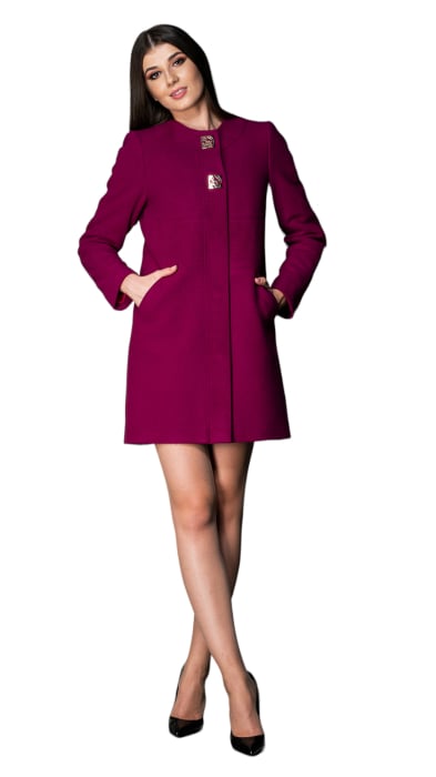 Palton de lână Sentierri 772 fucsia [3]