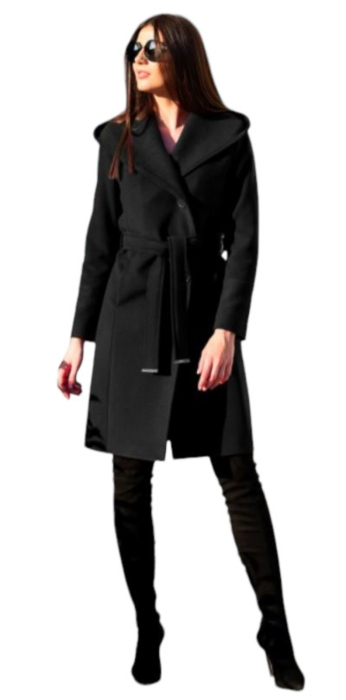 Palton de lână Sentierri 799 negru [3]