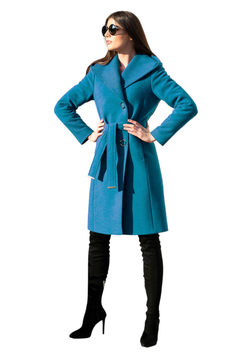 Palton de lână Sentierri 799 turcoaz [3]