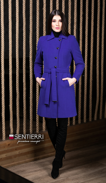 Palton de lână Sentierri 801 bleumarin [2]