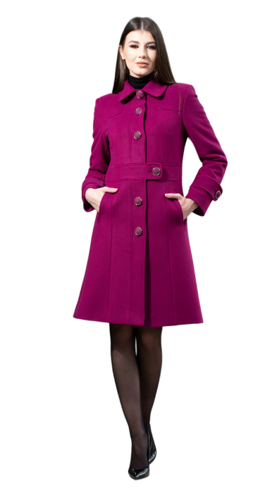 Palton de lână Sentierri 809 fucsia [3]