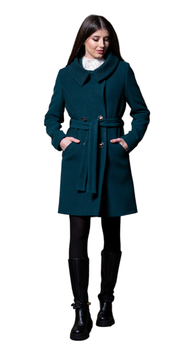 Palton de lână Sentierri 814 verde-smarald [3]