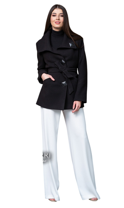 Palton de lână Sentierri 815 negru [4]