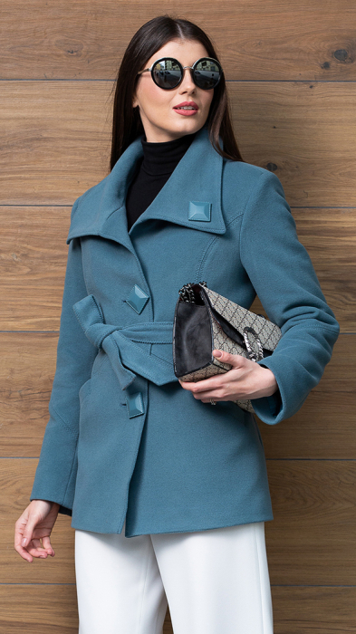 Palton de lână Sentierri 815 turcoaz [1]