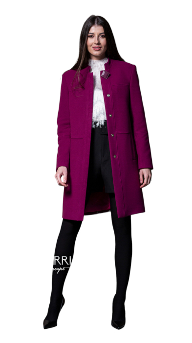 Palton de lână Sentierri 818 fucsia [3]