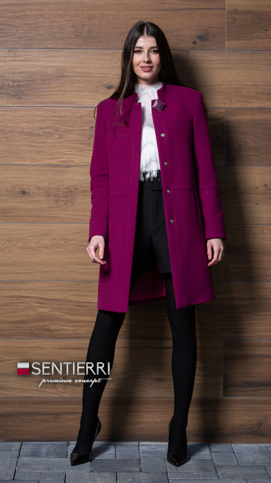 Palton de lână Sentierri 818 fucsia [2]