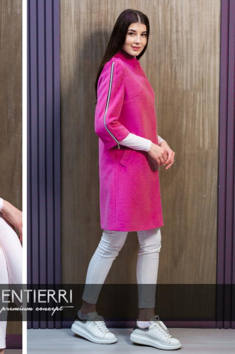 Palton de lână Sentierri 824 fucsia [2]