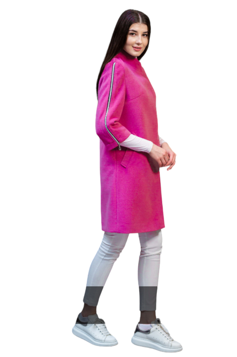 Palton de lână Sentierri 824 fucsia [4]