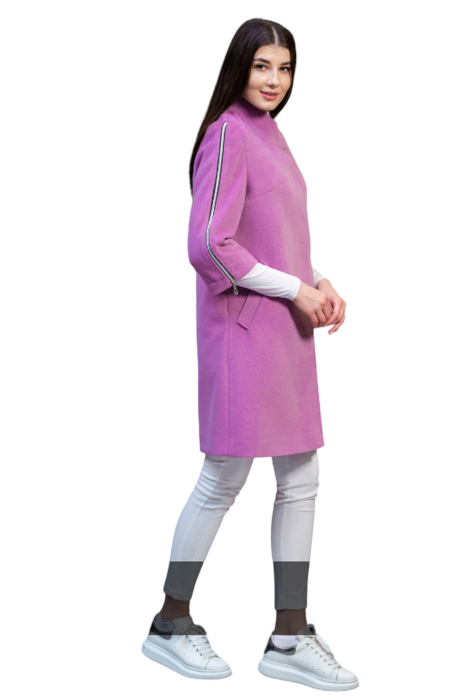 Palton de lână Sentierri 824 mov [4]