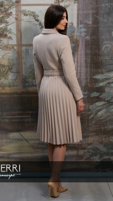 Palton de lână Sentierri 825 bej [3]