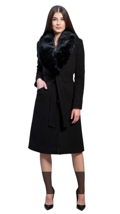 Palton de lână Sentierri 827 negru [4]