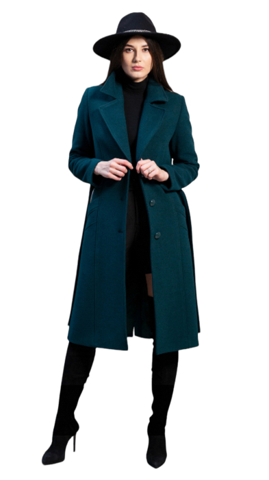 Palton de lână Sentierri 827 verde-smarald [4]