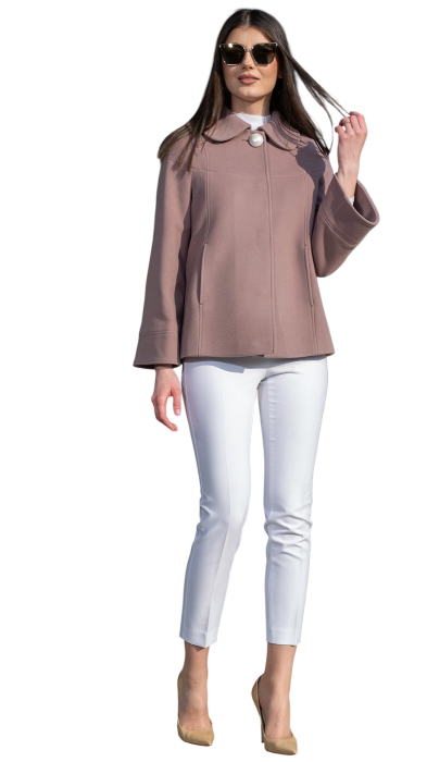 Palton de lână Sentierri 830 mov-mocca [5]