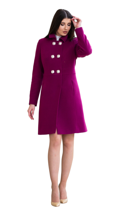 Palton de lână Sentierri 832 fucsia [3]