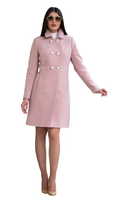 Palton de lână Sentierri 832 pudra [3]