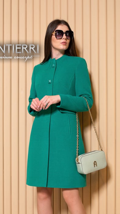 Palton de lână Sentierri 833 menta [1]