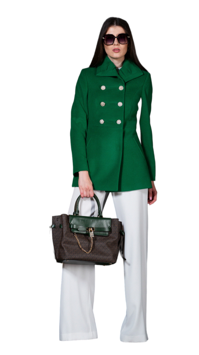 Palton de lână Sentierri 836 verde [3]