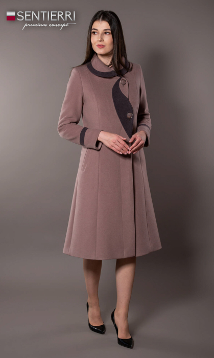 Palton de lână Sentierri 842 mov-mocca [3]