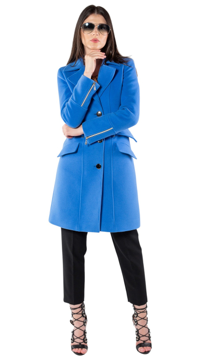 Palton de lână Sentierri 843 albastru-marin [6]
