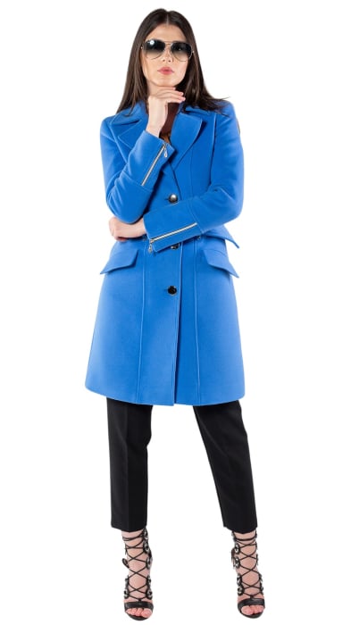 Palton de lână Sentierri 843 albastru-marin [6]