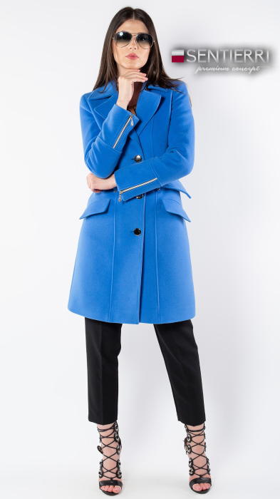 Palton de lână Sentierri 843 albastru-marin [2]